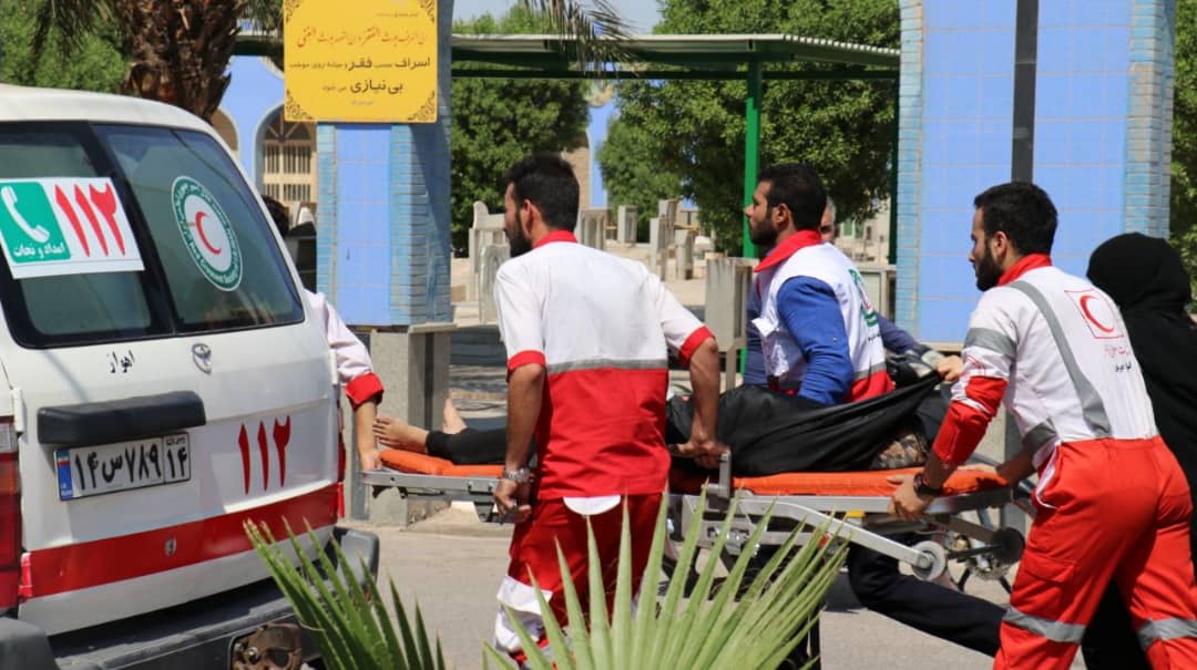 معاون امداد و نجات جمعیت هلال احمر خوزستان: پوشش امدادی مراسم تشییع شهدای حادثه تروریستی اهواز